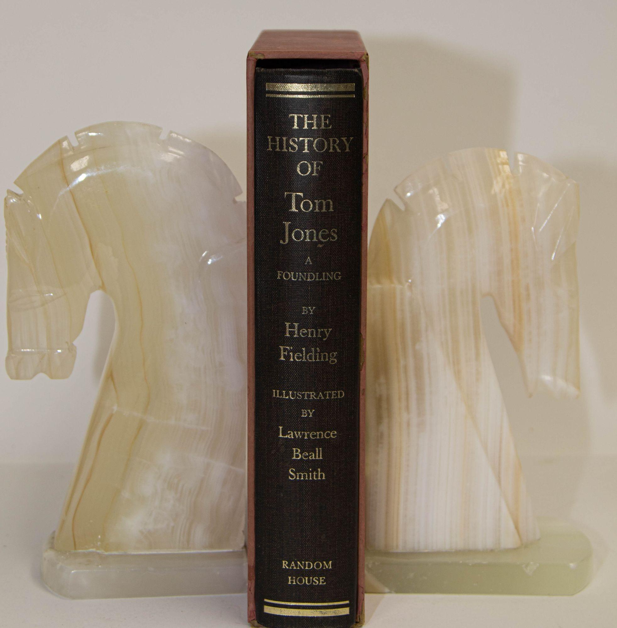 Pair of Art Deco Style Onyx Horses Heads Bookends 5