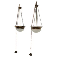 Pair of Art Deco Style Pendants from the Second Half of the 20th Century
