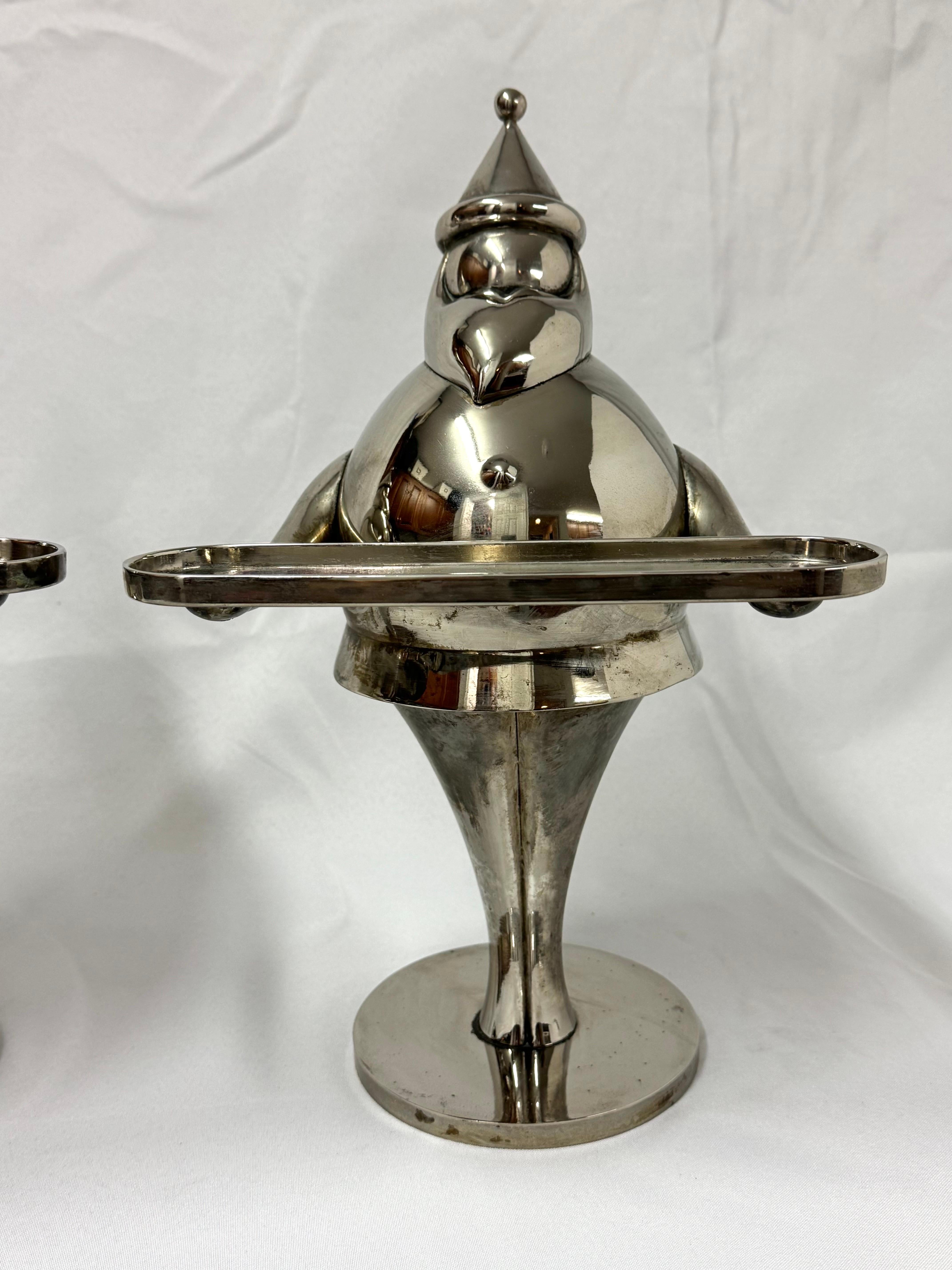 Coppia di sculture di Babbo Natale in stile Art Déco in vendita 5