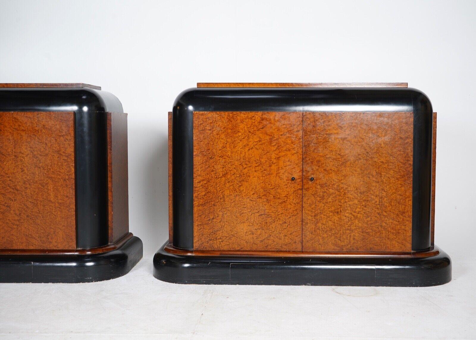 Pair Of Art Deco Style Sideboard Cabinets 5