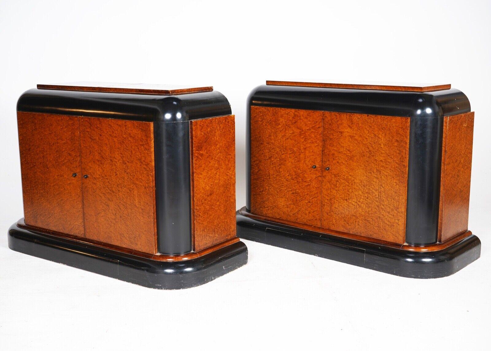 Pair Of Art Deco Style Sideboard Cabinets 8