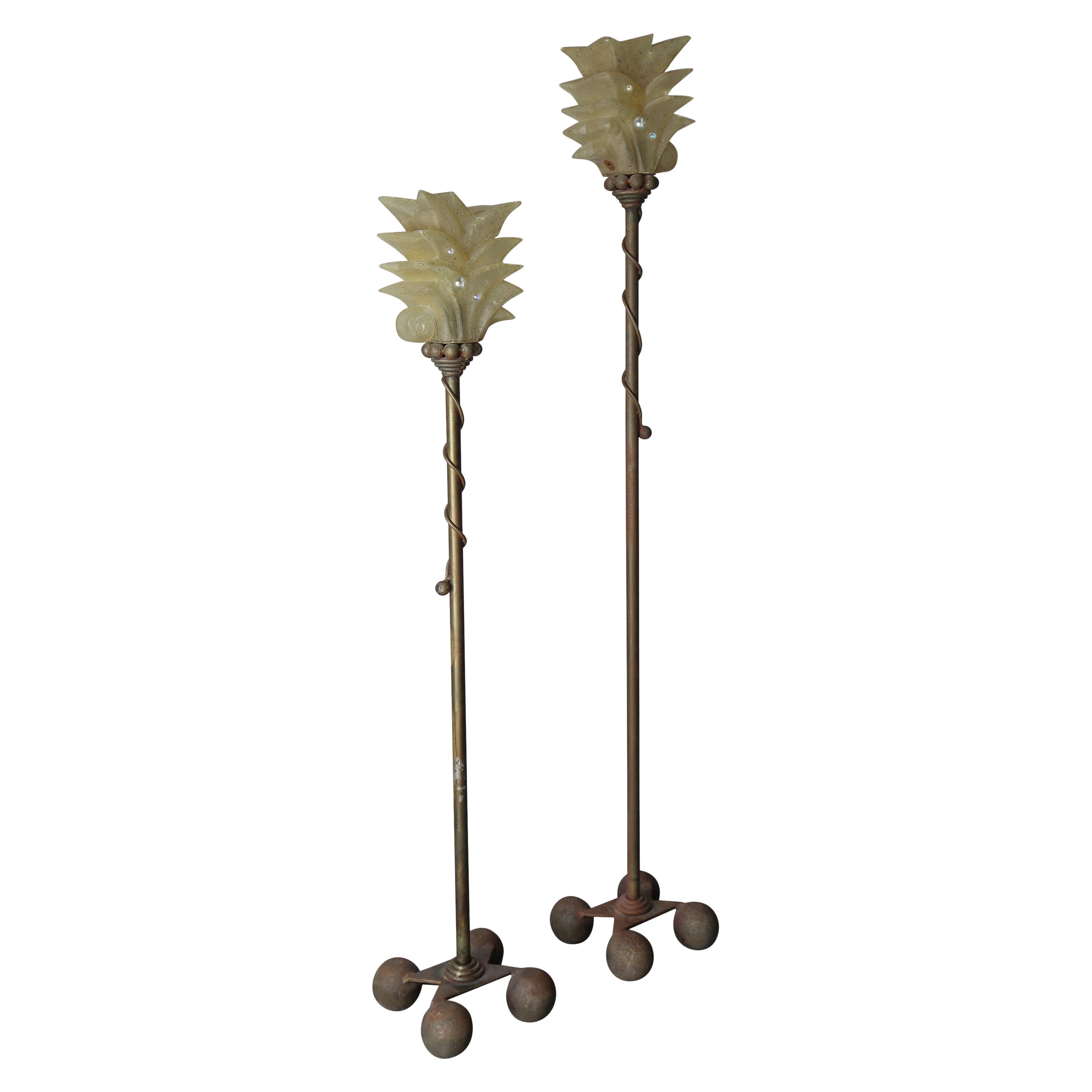 Paar Lampen im Art-Déco-Stil von Carlos De Anda