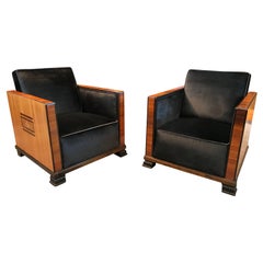 Pair of Art Deco Swedish Grace Chairs
