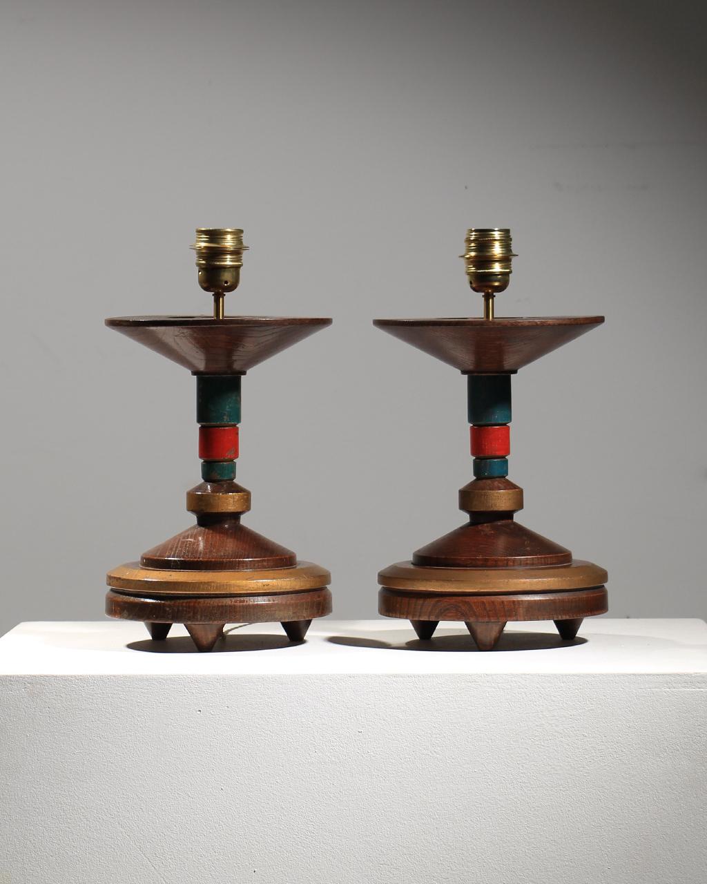 Pair of Art Deco Table Lamp 1930 For Sale 2