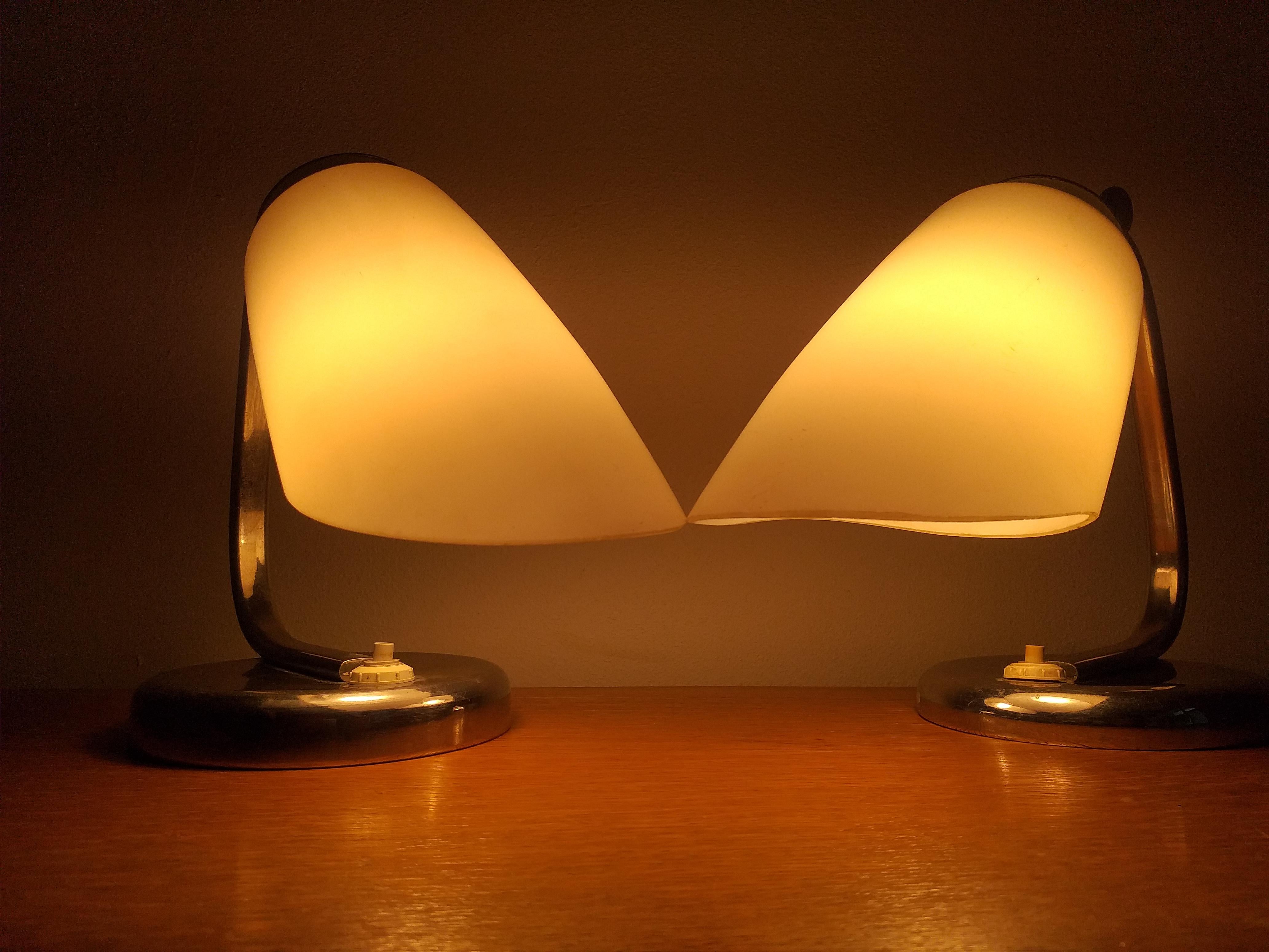 Pair of Art Deco Table Lamps, 1930 For Sale 4