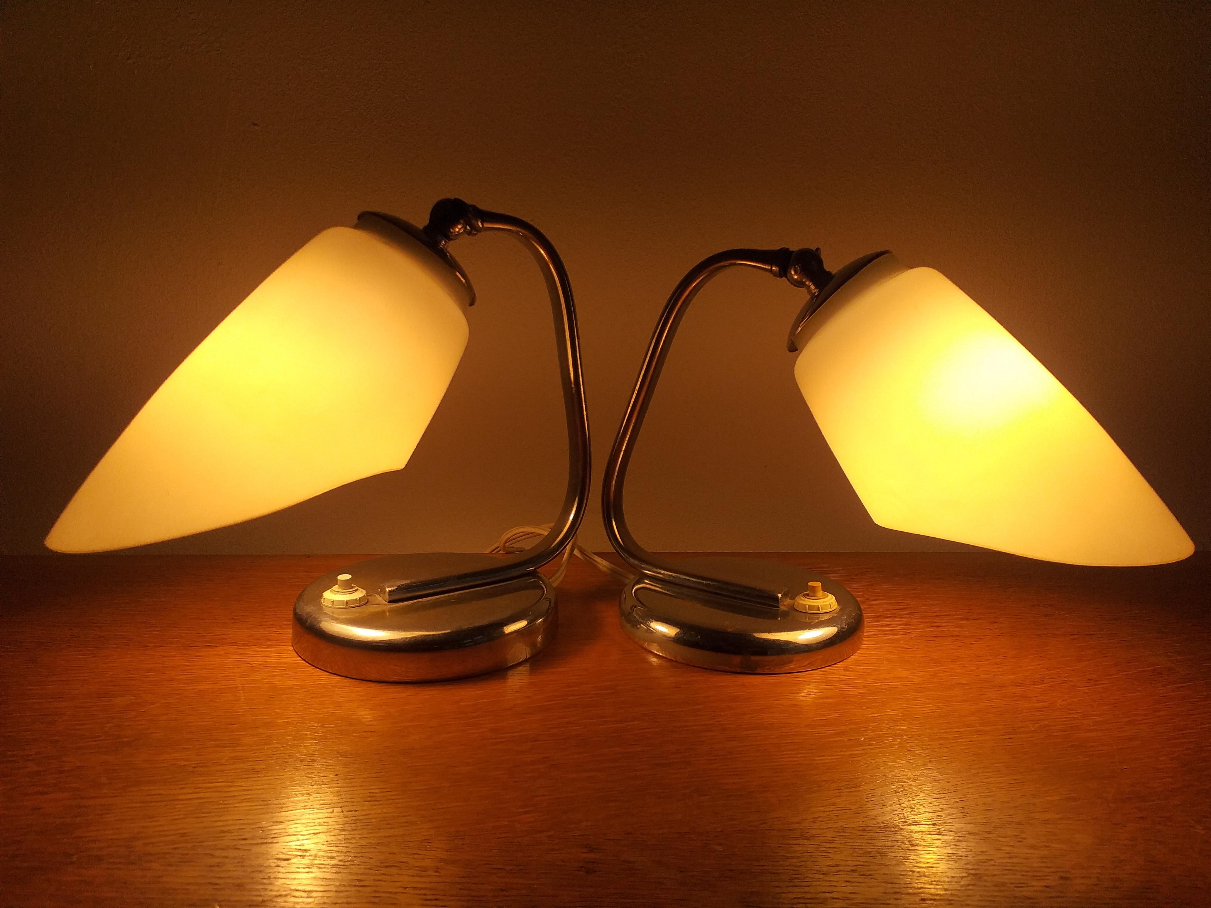 Pair of Art Deco Table Lamps, 1930 For Sale 5