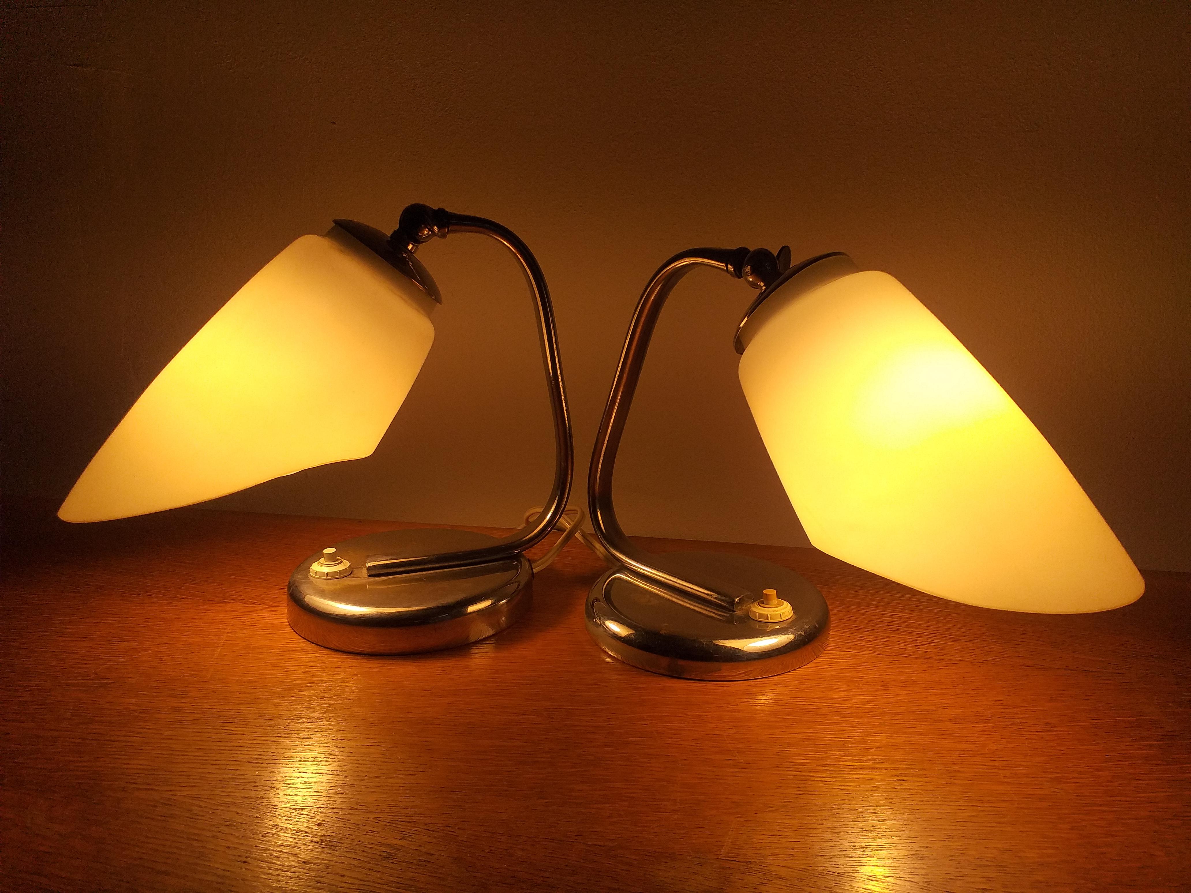 Pair of Art Deco Table Lamps, 1930 For Sale 6