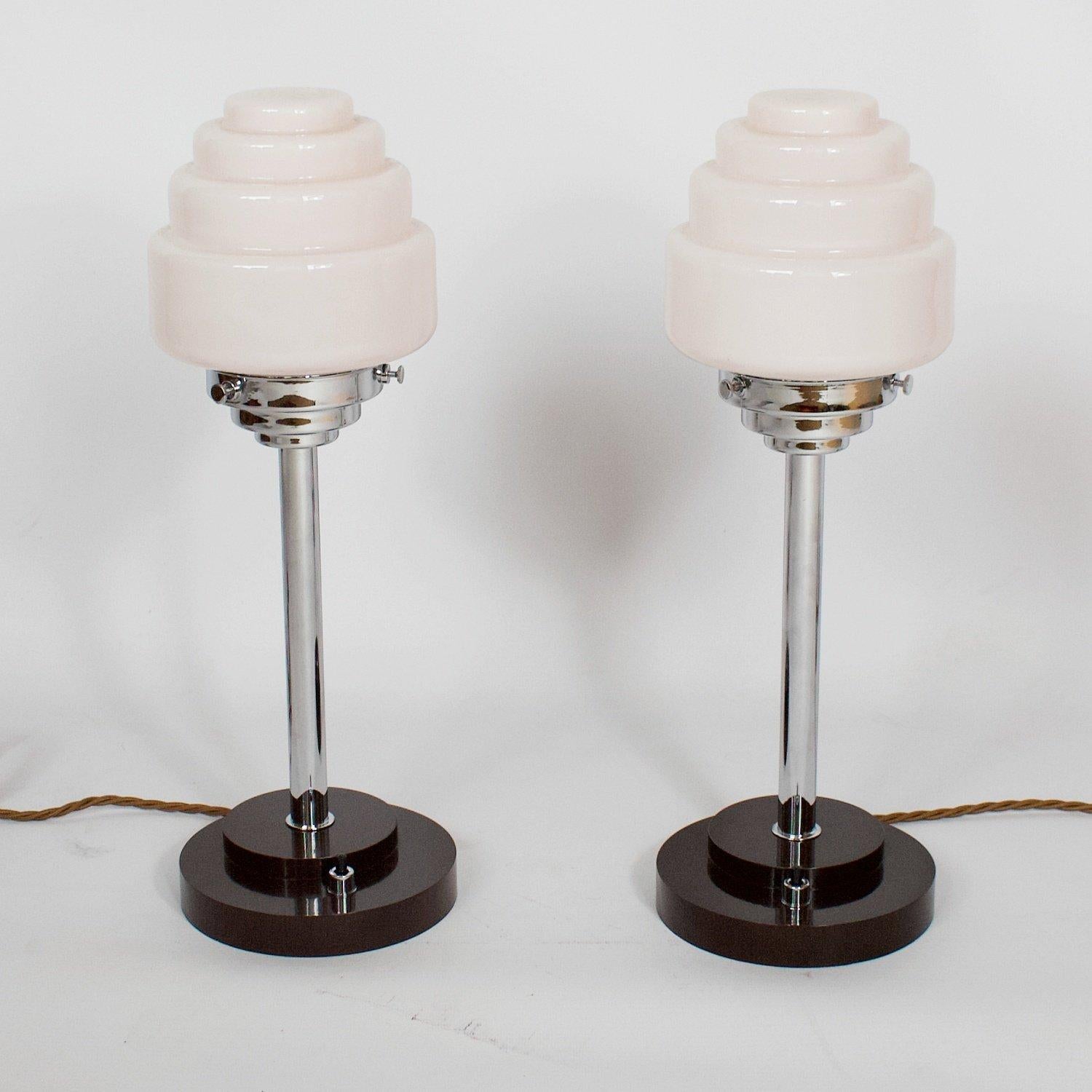 20th Century Pair of Art Deco Table Lamps