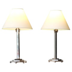 Pareja De Lámparas De Mesa Art Decó