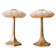 Zwei Art-Déco-Tischlampen von Josef Hoffman für die Wiener Werkstatte, 1930er Jahre
