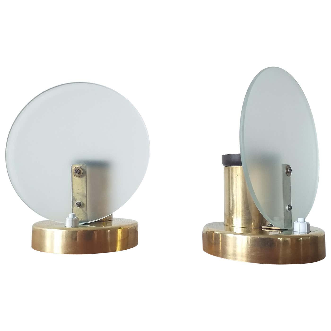 Pair of Art Deco Table Lamps, Functionalism, 1930s For Sale at 1stDibs