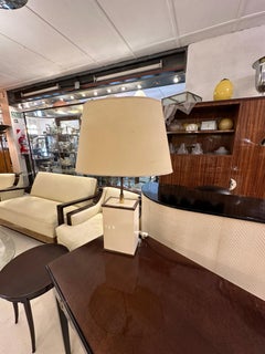 Pair of Art Deco Table Lamps in Bronze , France, 1940