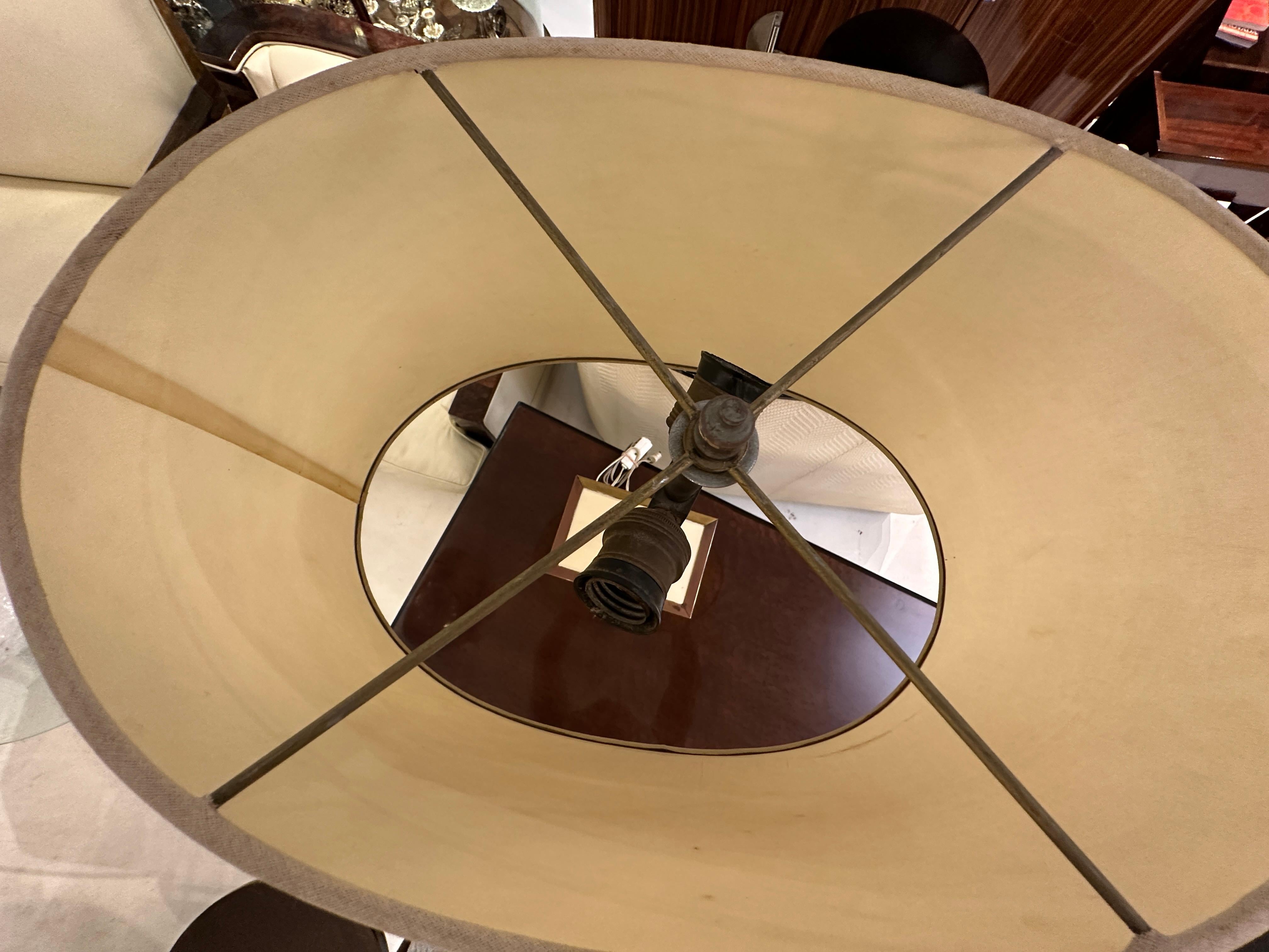 Paire de lampes de table Art déco en bronze, France, 1940 Bon état - En vente à Ciudad Autónoma Buenos Aires, C