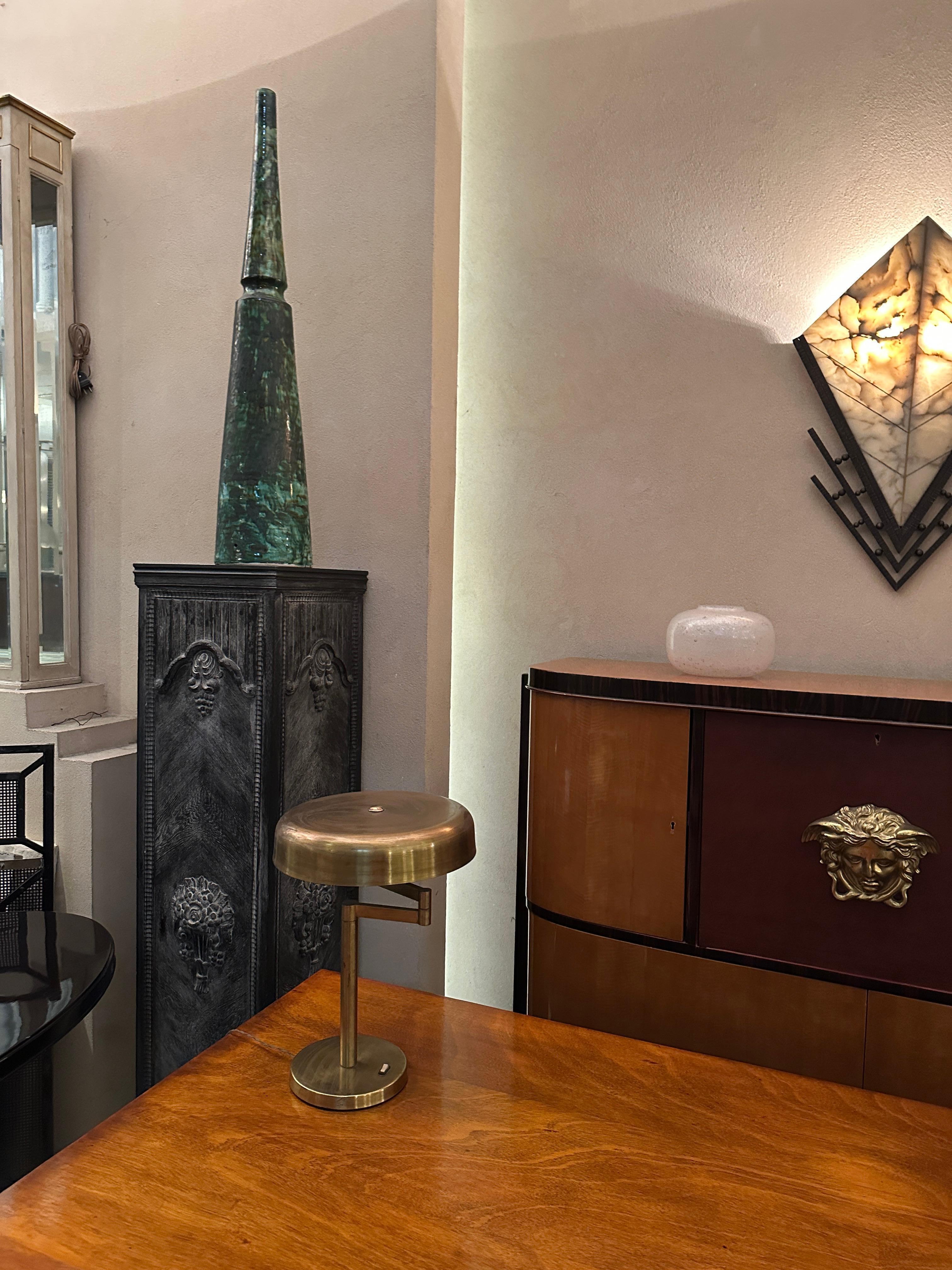 Pareja de Lámparas de Mesa Art Decó en Bronce , alemanas, 1930 en venta 6