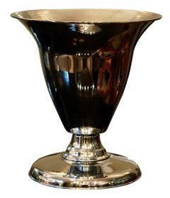 Pair of Art Deco Table Lamps in chrome , France, 1930