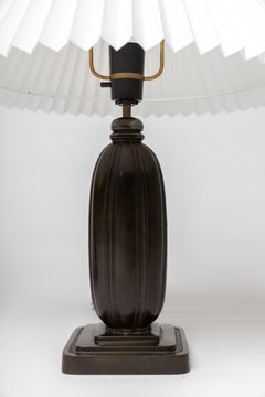 Pair of Art Deco Table Lamps in Disko Metal by Just Andersen, Model 1859, 1920s
