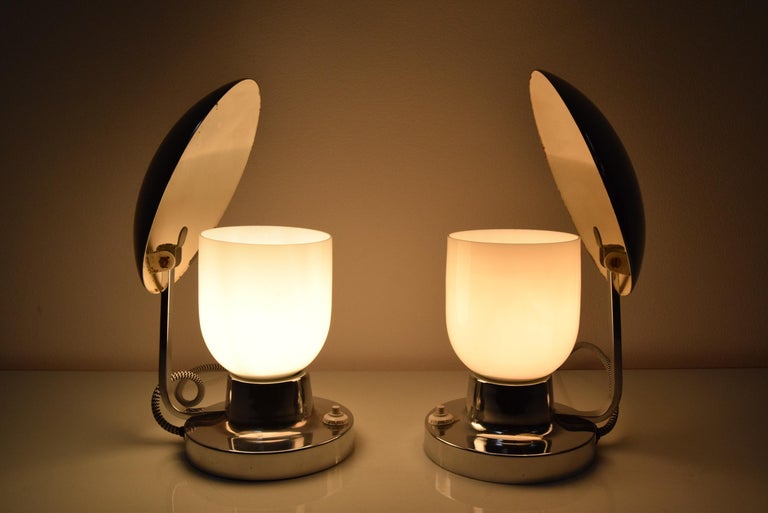 Pair of Art Deco Table Lamps/Napako, 1940's For Sale 3