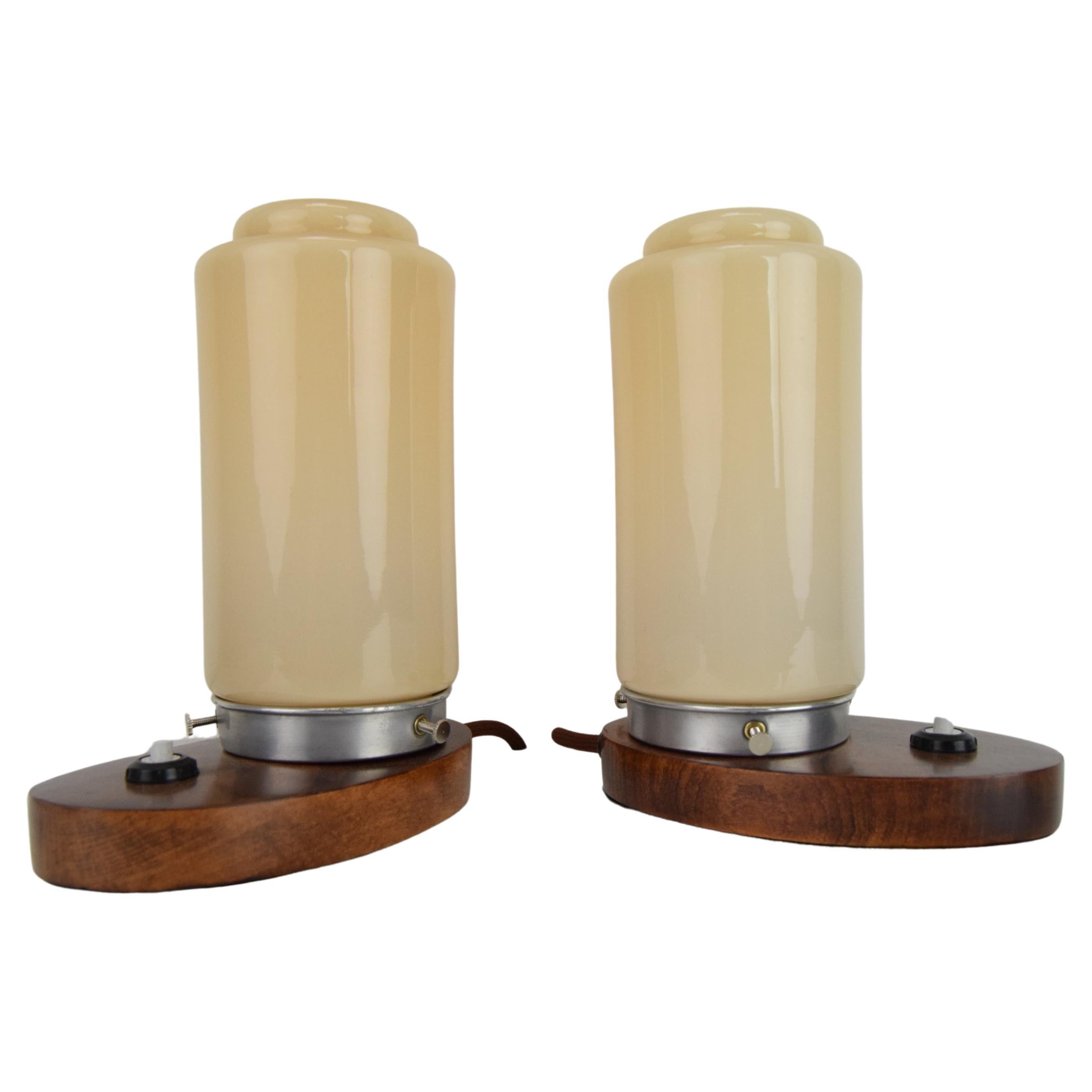 Pair of Art Deco Table Lamps, 1930s 