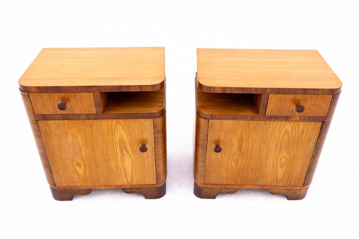 Pair of Art Deco tables, Poland 1950s. After renovation. 6