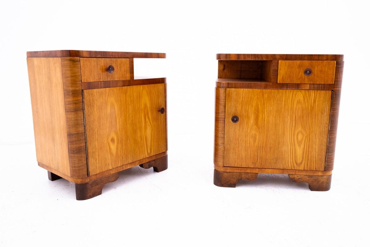 Pair of Art Deco tables, Poland 1950s. After renovation. 8