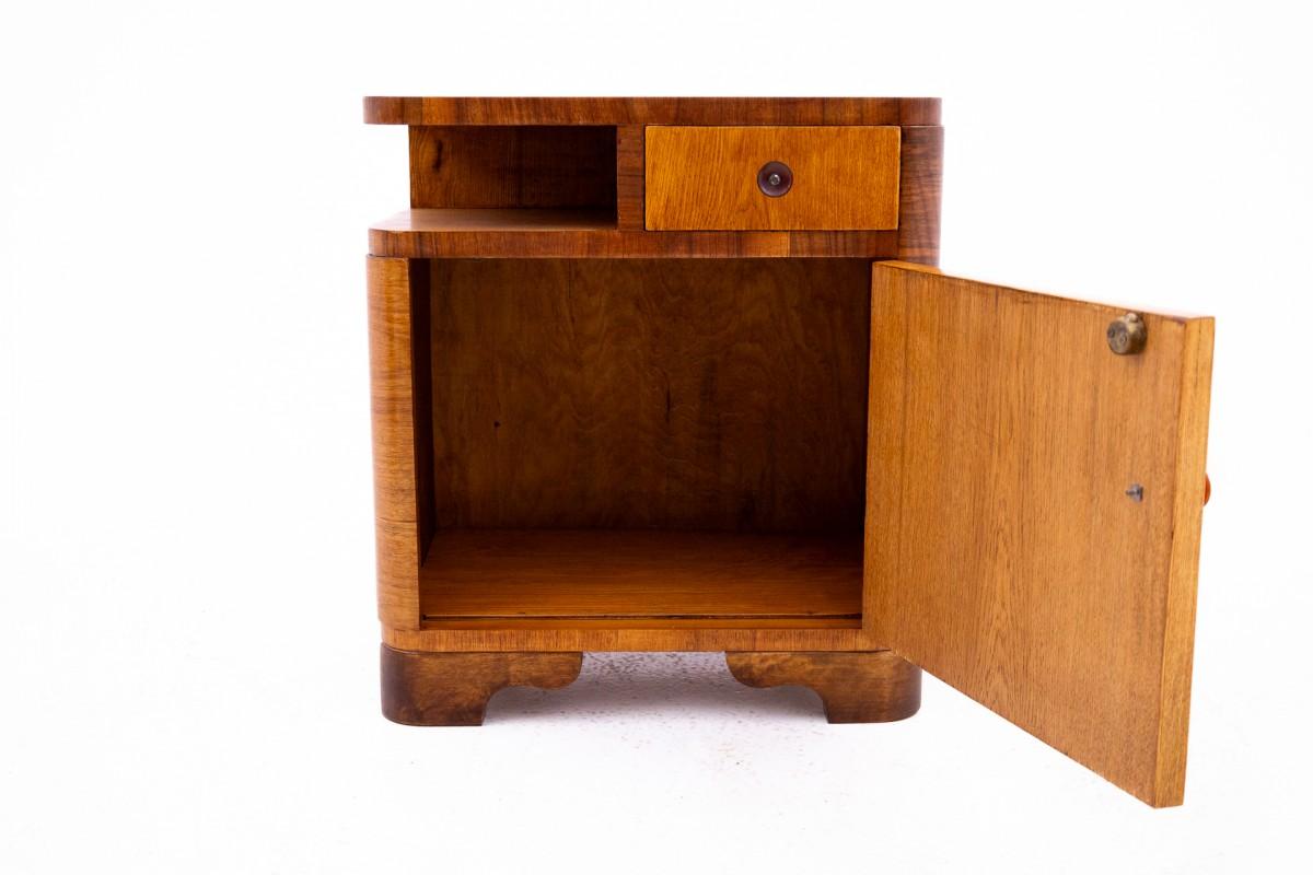 Mid-20th Century Pair of Art Deco tables, Poland 1950s. After renovation.