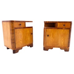 Pair of Art Deco tables, Poland 1950s. After renovation.
