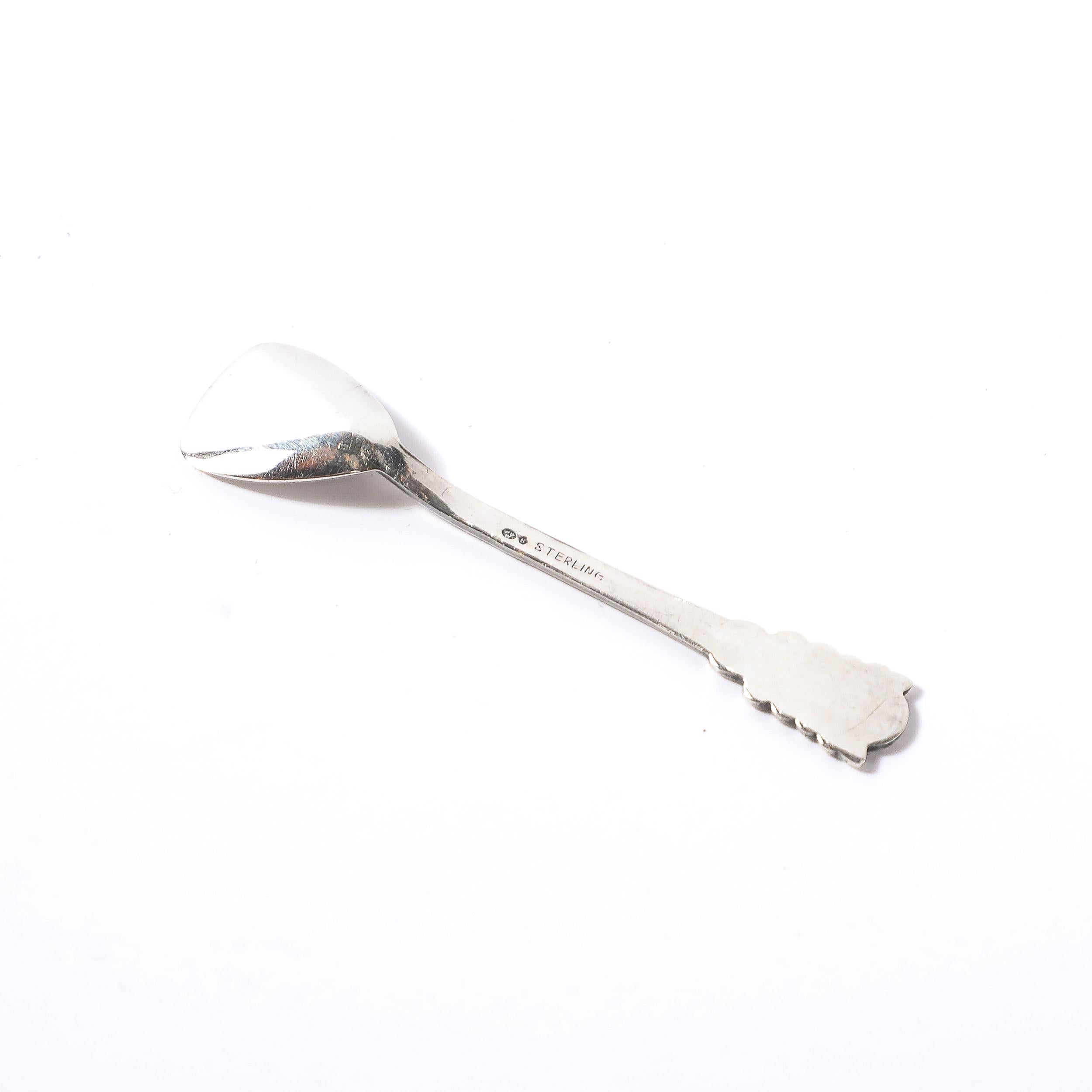 Paire de salières Art Déco Theodor Olsens en argent sterling pour bateau viking en vente 5