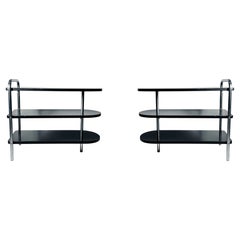Pair of Art Deco Tiered Tables by Wolfgang Hoffmann for Howell