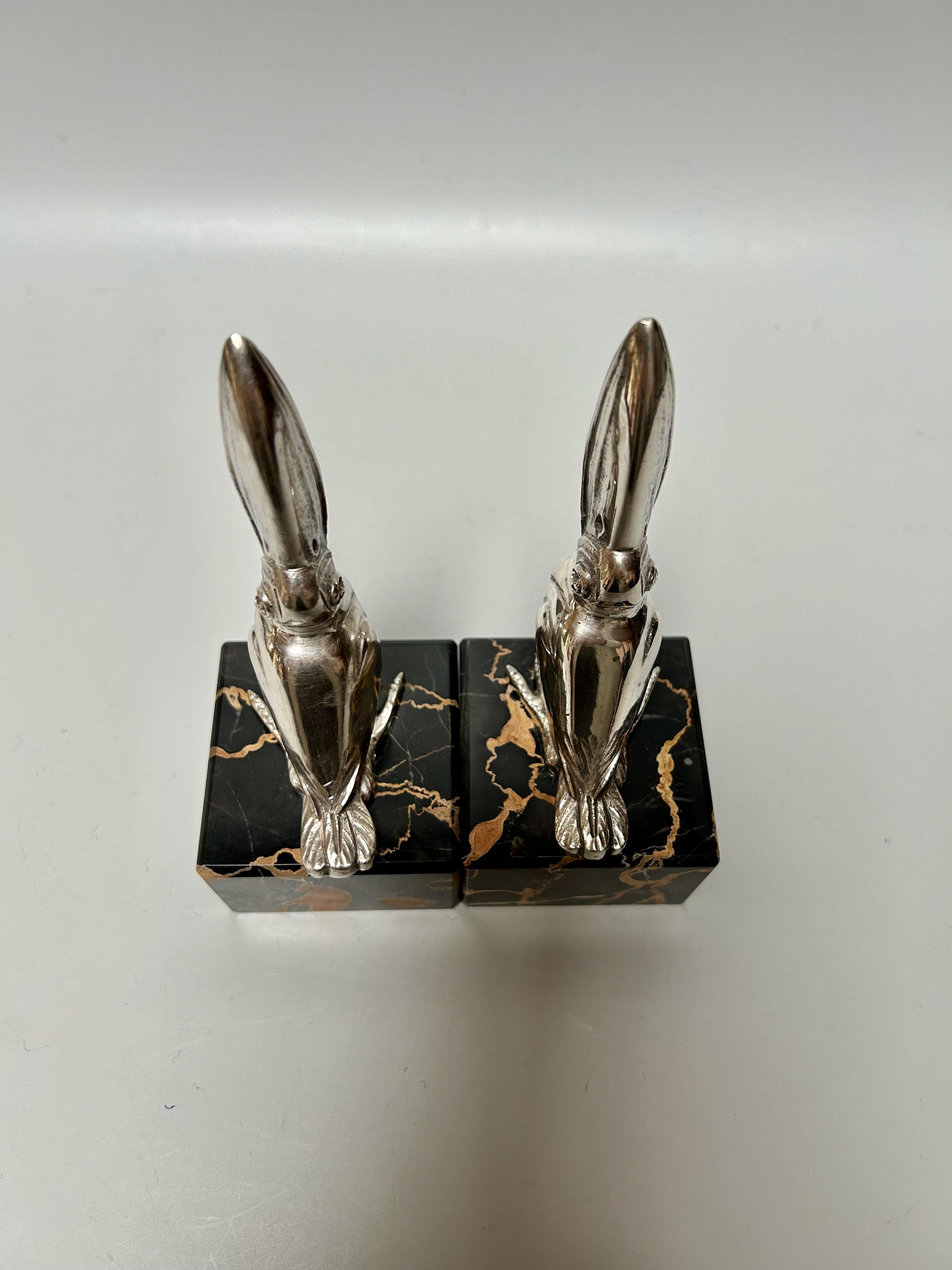 Bronze Pair of Art Deco Toucan bookends Signed M. Bertin