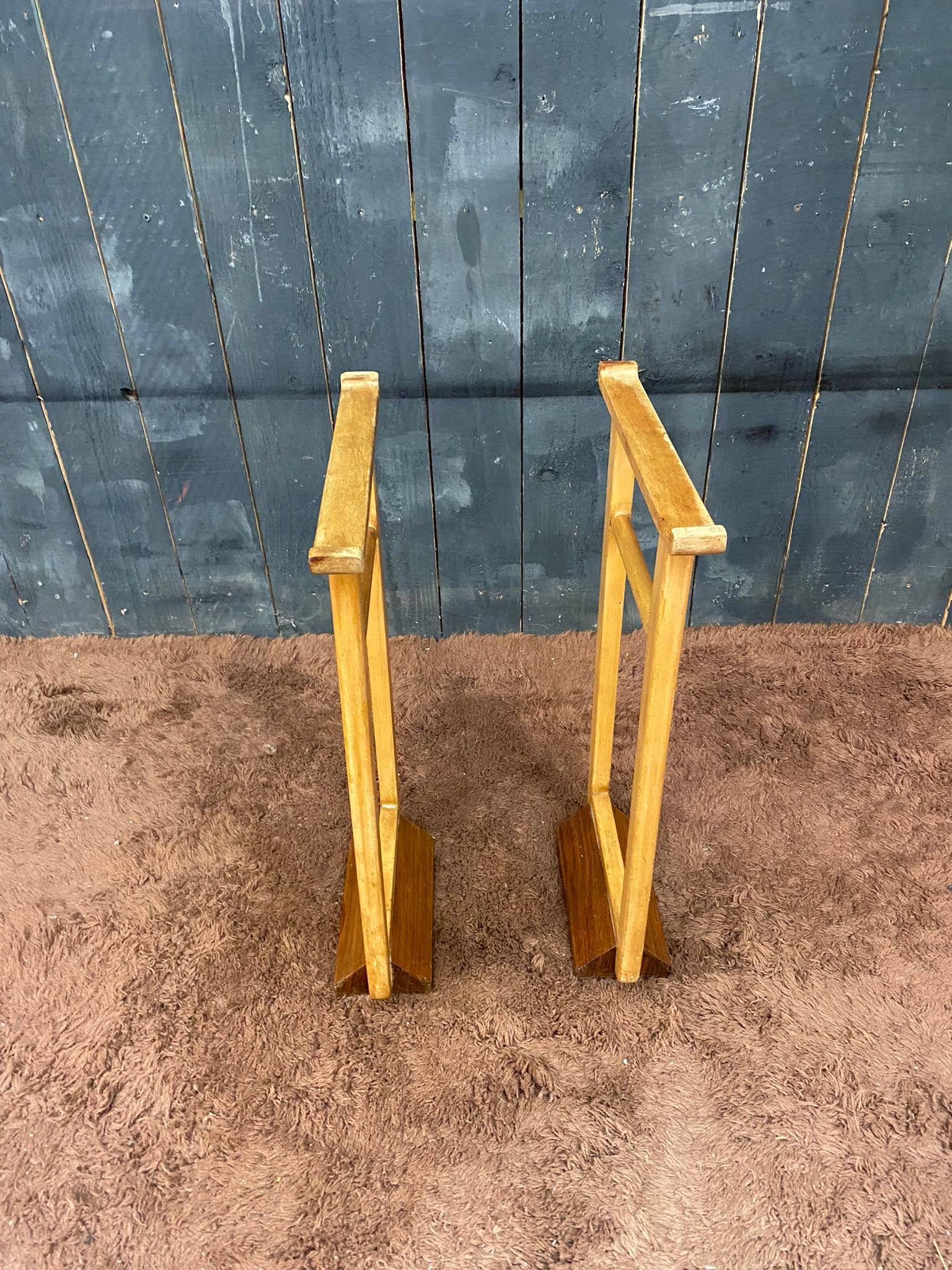 Pair of Art Deco Trestles, in the Style of Jean Michel Frank, circa 1930 In Good Condition For Sale In Saint-Ouen, FR