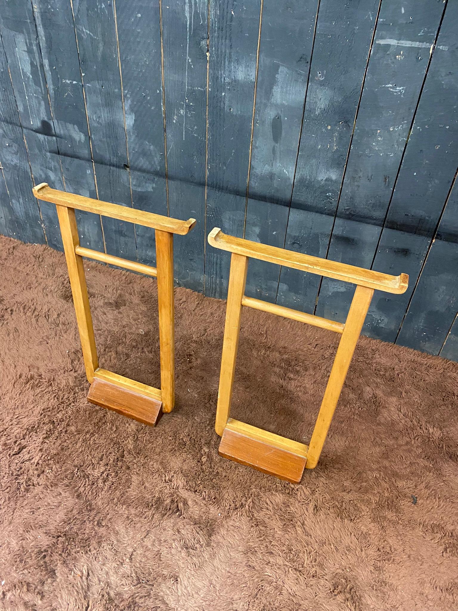 Pair of Art Deco Trestles, in the Style of Jean Michel Frank, circa 1930 For Sale 1