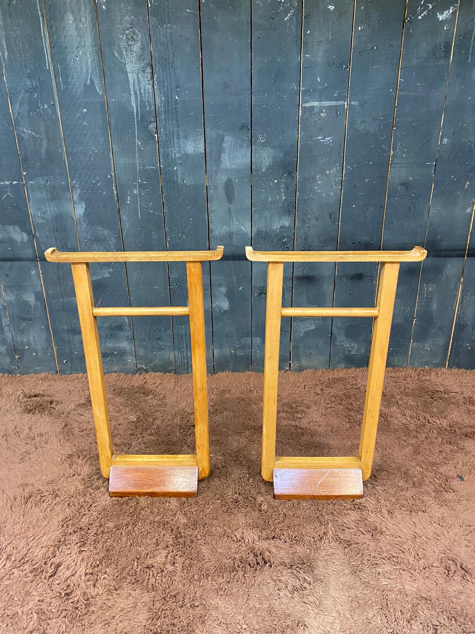 Pair of Art Deco Trestles, in the Style of Jean Michel Frank, circa 1930 For Sale 2