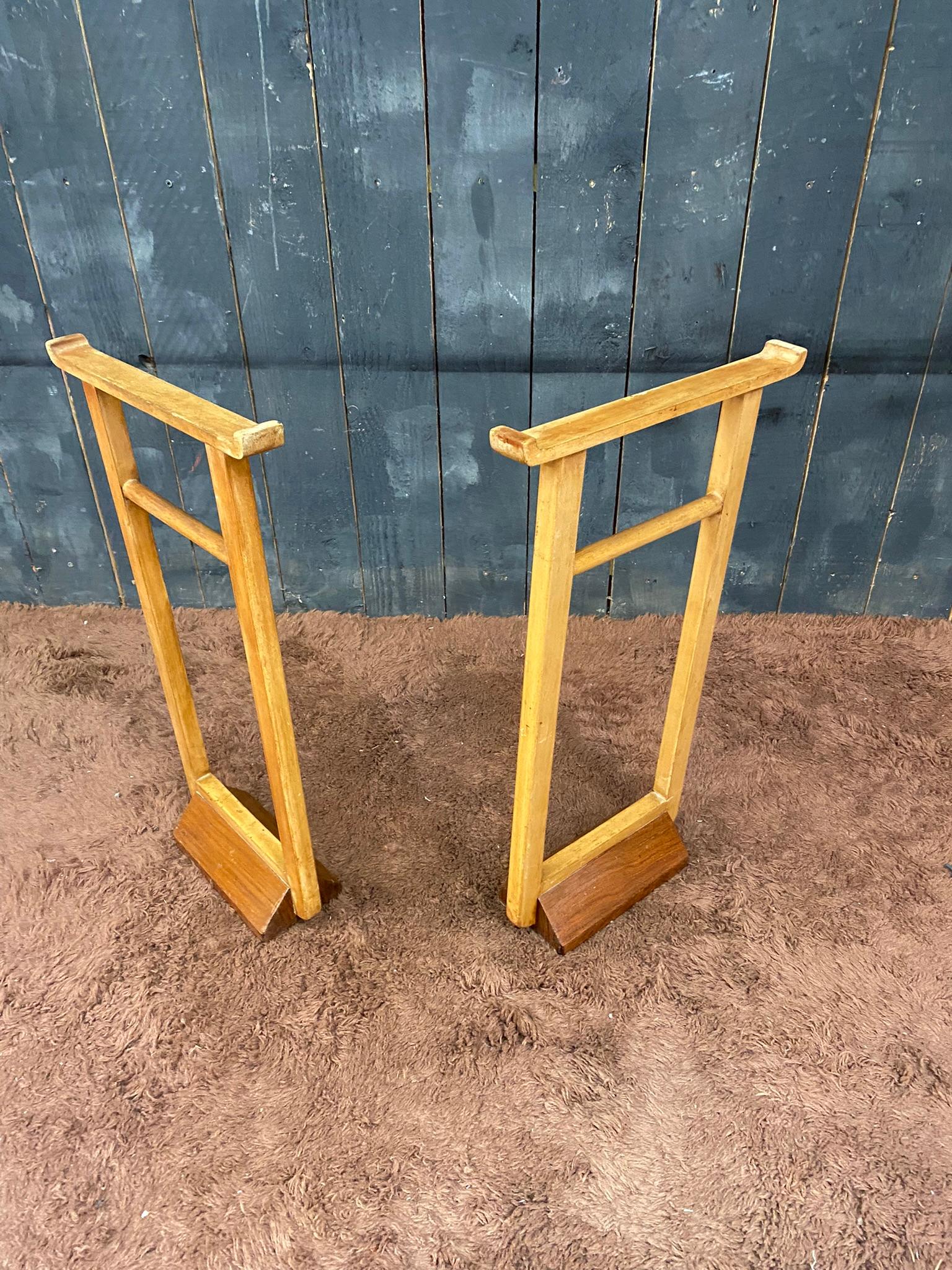 Pair of Art Deco Trestles, in the Style of Jean Michel Frank, circa 1930 For Sale 3