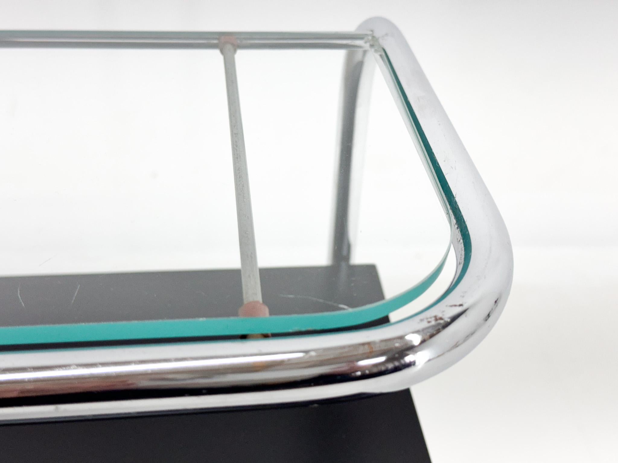 Pair of Art Deco Tubular Bedside Tables, Czechoslovakia For Sale 5