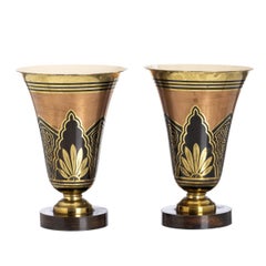 Pair Of Art Deco Vases - A. Ducobo (Signed)