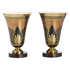 Pair Of Art Deco Vases - A. Ducobo (Signed)
