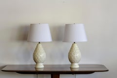 Pair of Art Deco vases by Charles Catteau converted to lamps