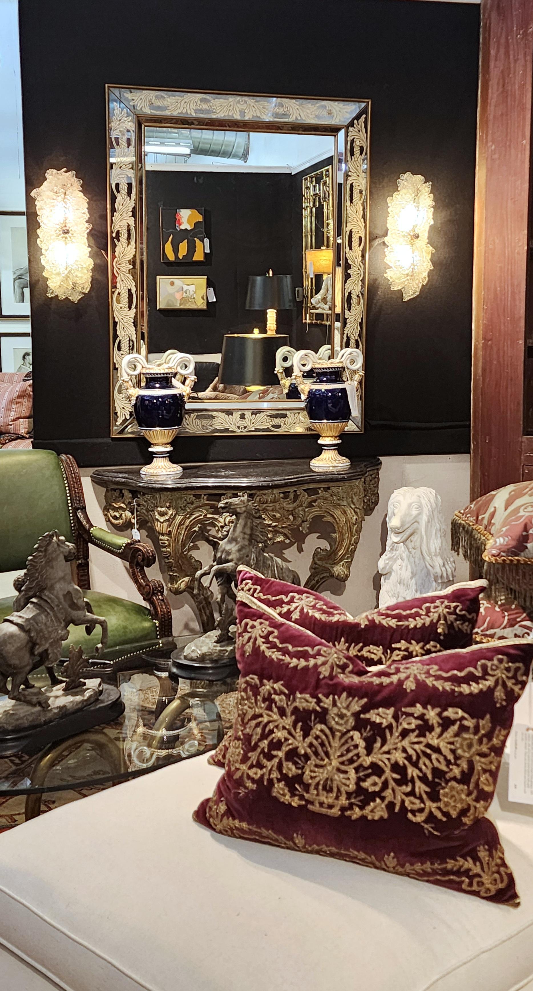 Paar venezianische Wandleuchter im Art-Deco-Stil im Angebot 2