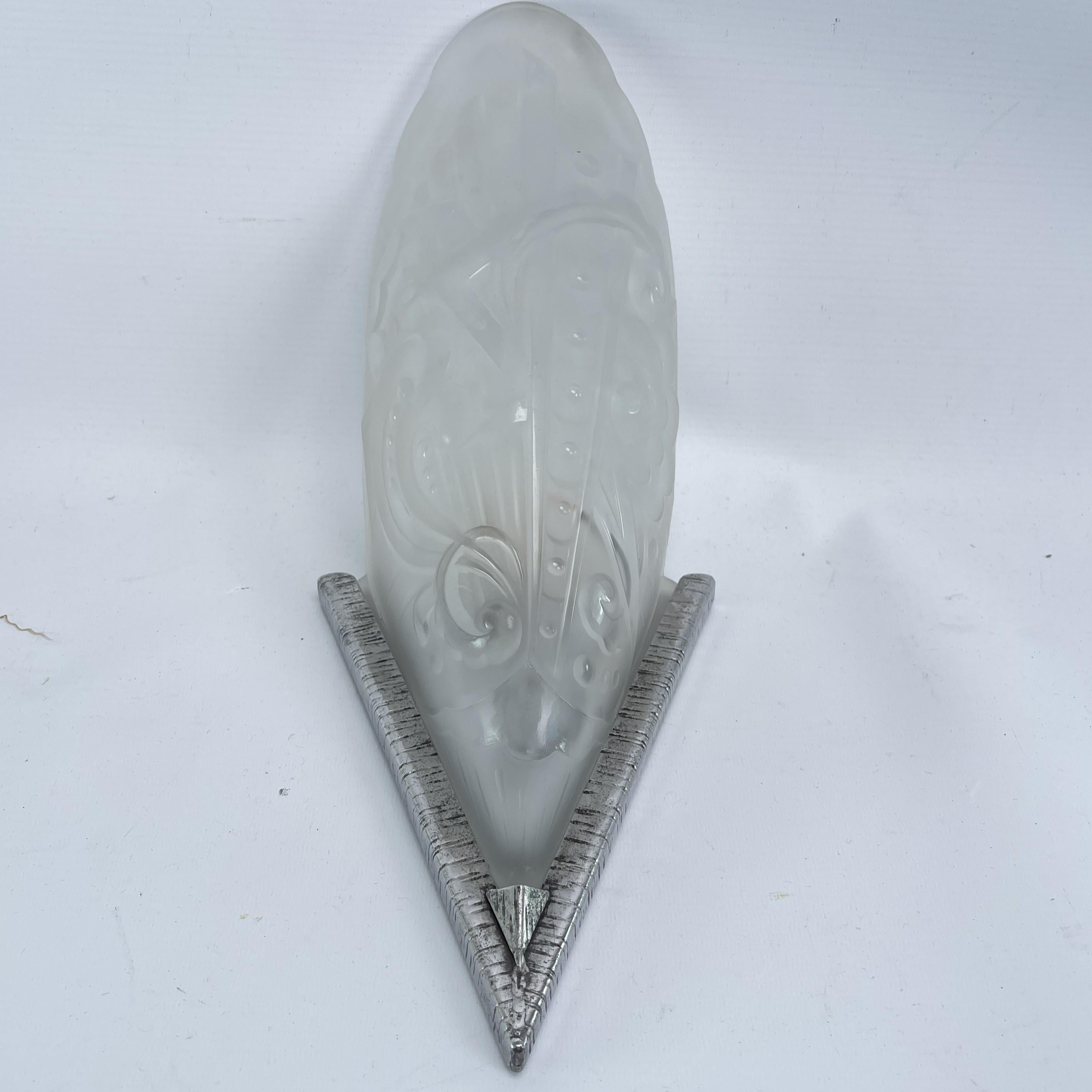 Pareja de apliques ART DECO lámpara de apliques, años 30 en venta 1