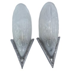 Pair of ART DECO wall lamps applique lamp, 1930s