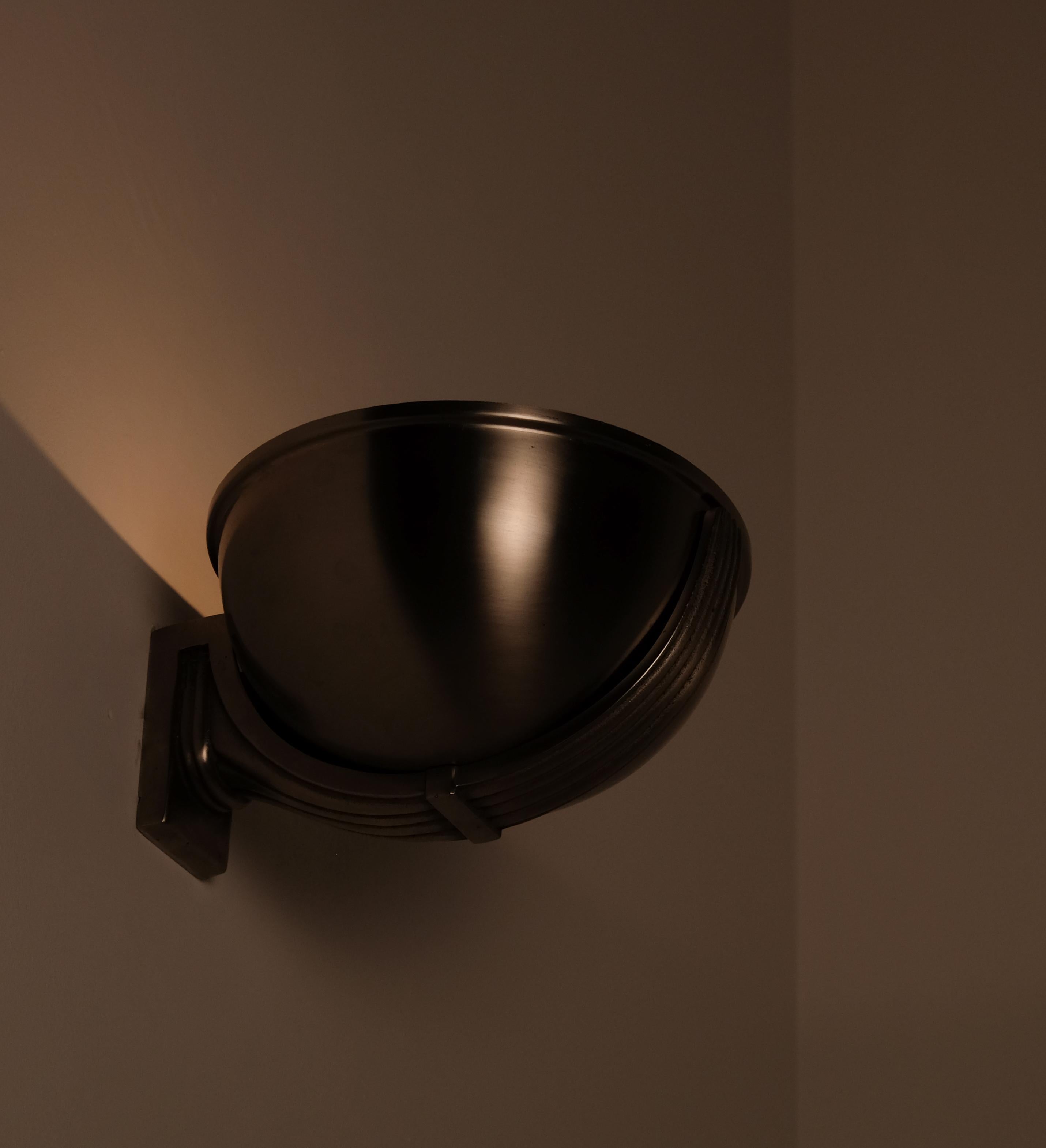 Swedish Pair of Art Deco Wall Lamps, Sweden, 1920s For Sale