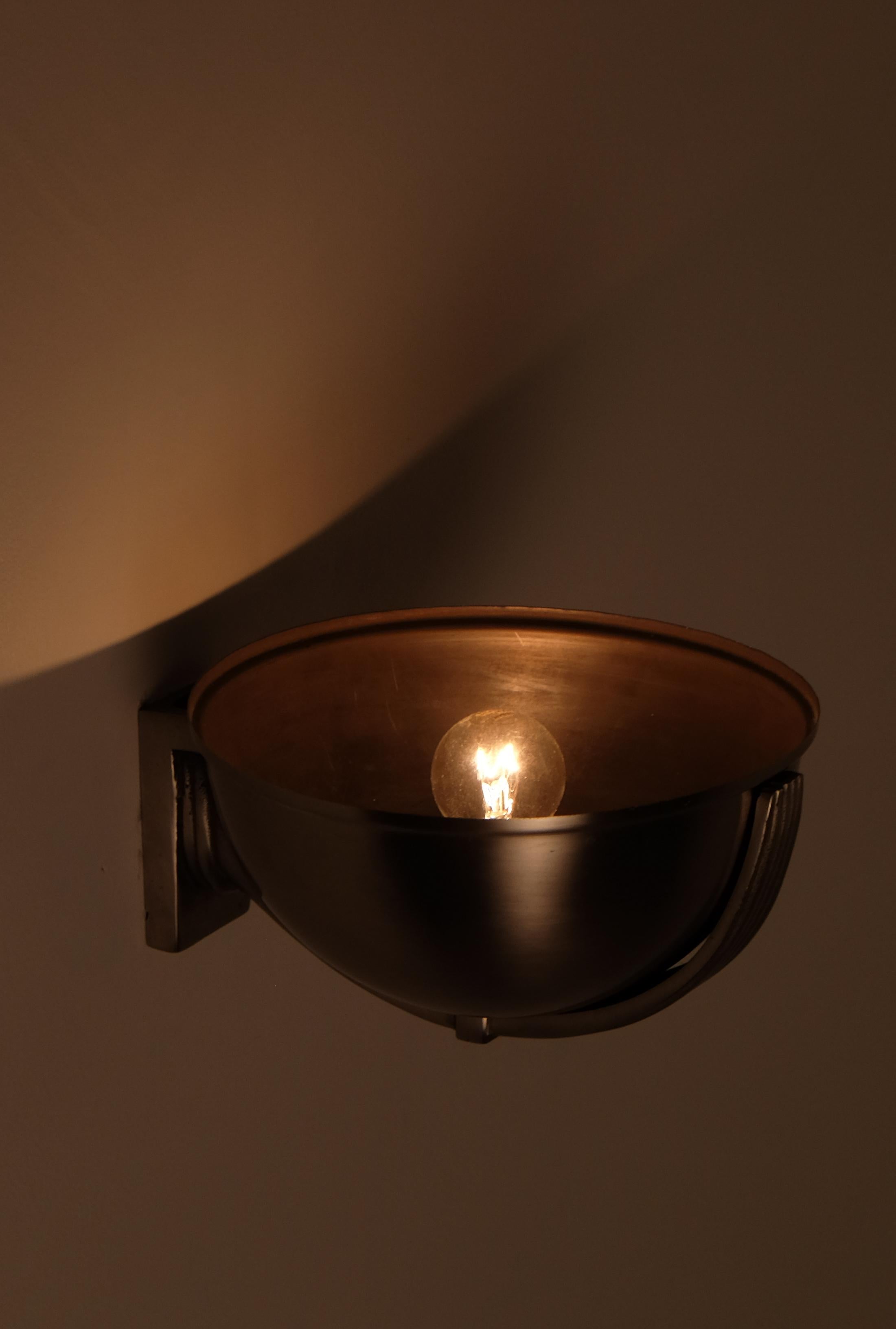 Early 20th Century Pair of Art Deco Wall Lamps, Sweden, 1920s For Sale