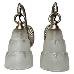 Pair of Art Deco wall lights circa 1940