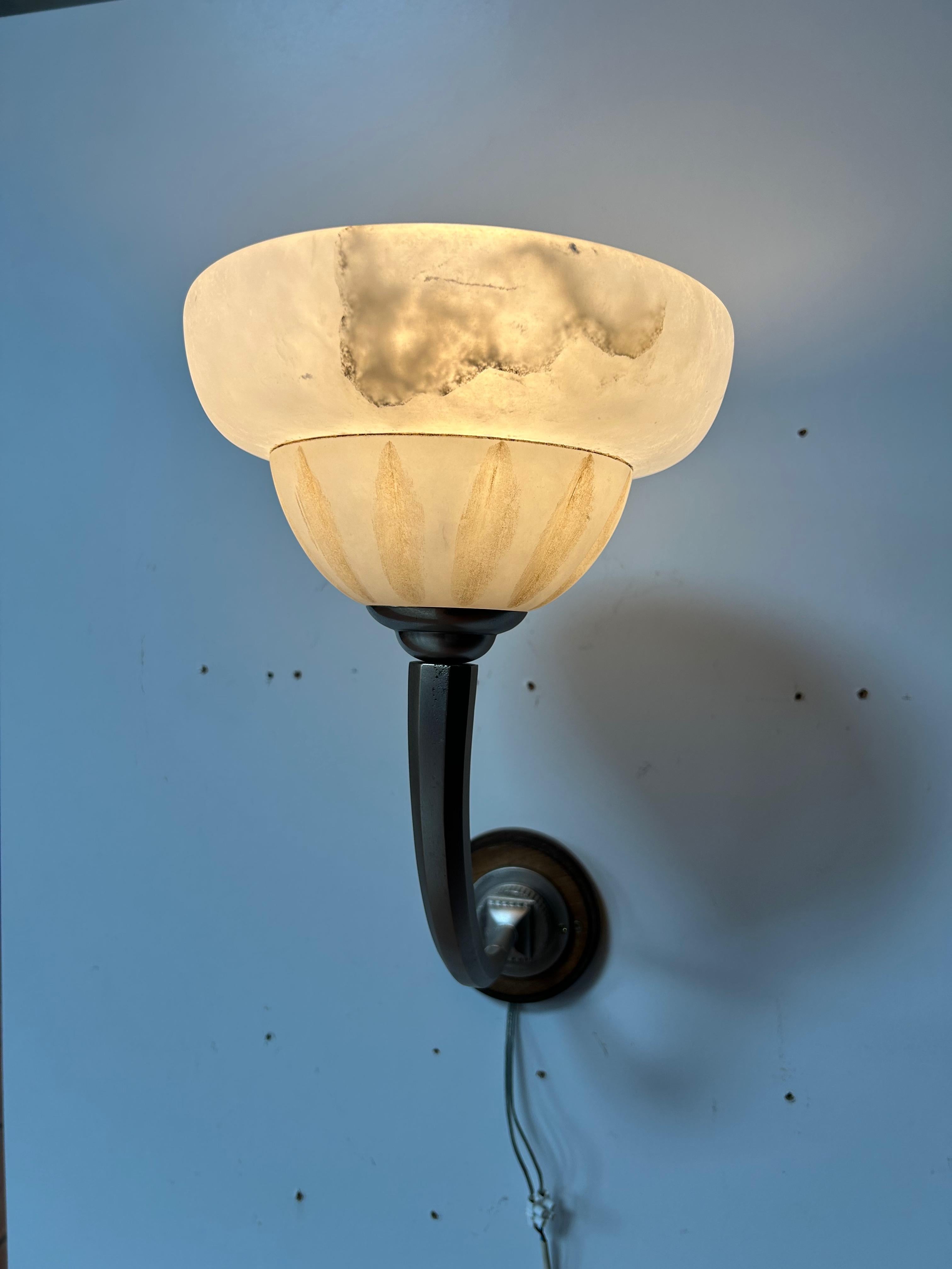 Pair of Art Deco wall lights For Sale 8