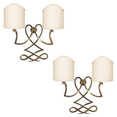 Ein Paar Art Deco Wall Lights im Stil von Raymond Subes