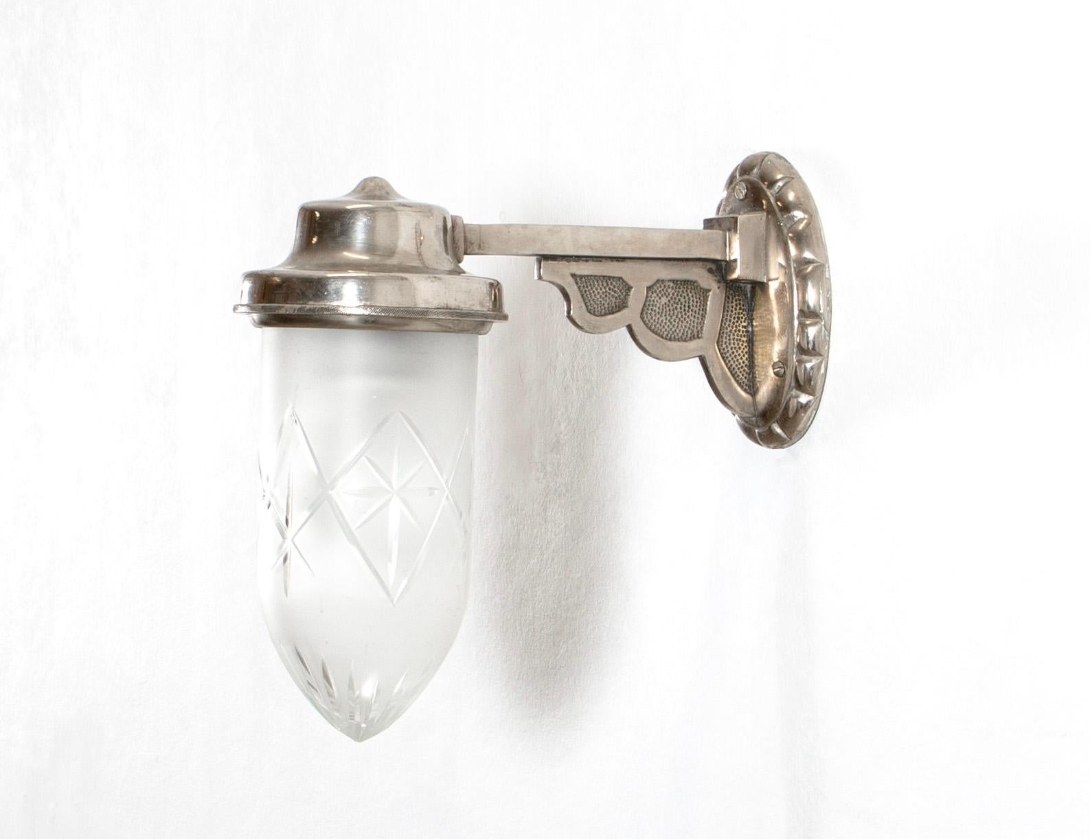 Pair of Art Deco Wall Lights, Norway, 1930s In Good Condition For Sale In Oslo, NO