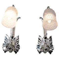 Pair of Art Deco Wall Sconces by Charles Schneider