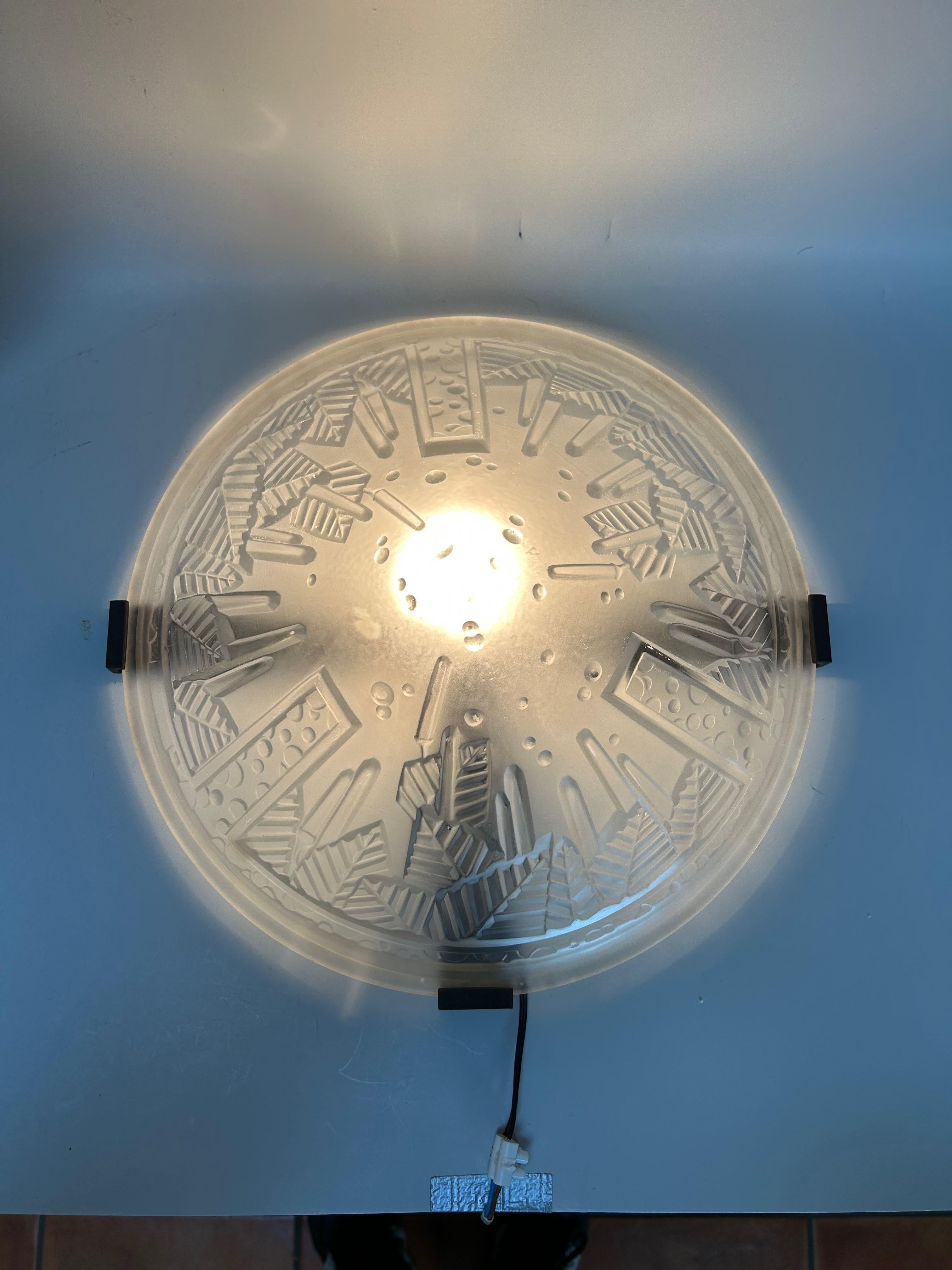 Pareja de apliques Art Déco de Muller Frères en venta 4