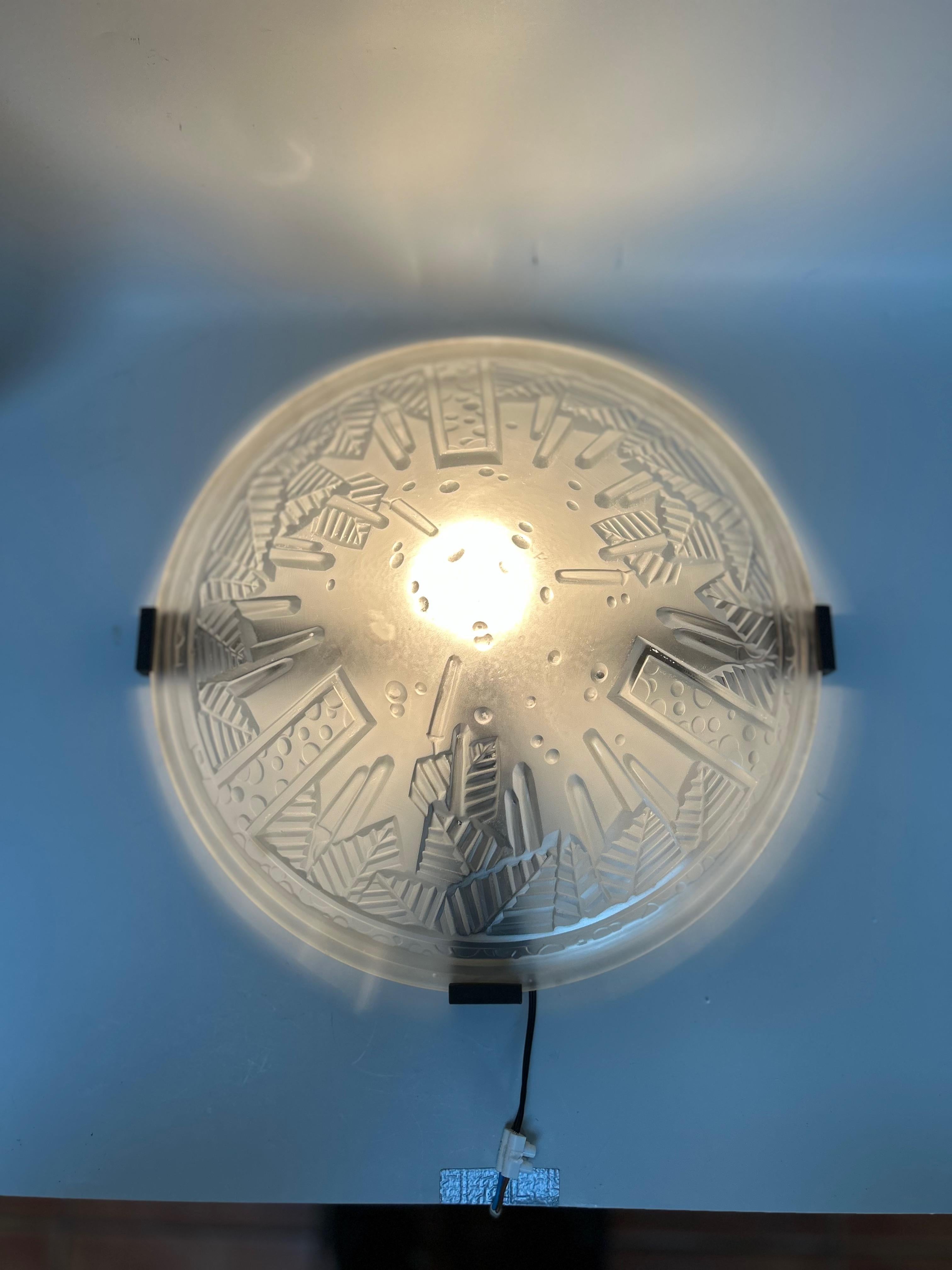 Pareja de apliques Art Déco de Muller Frères en venta 5