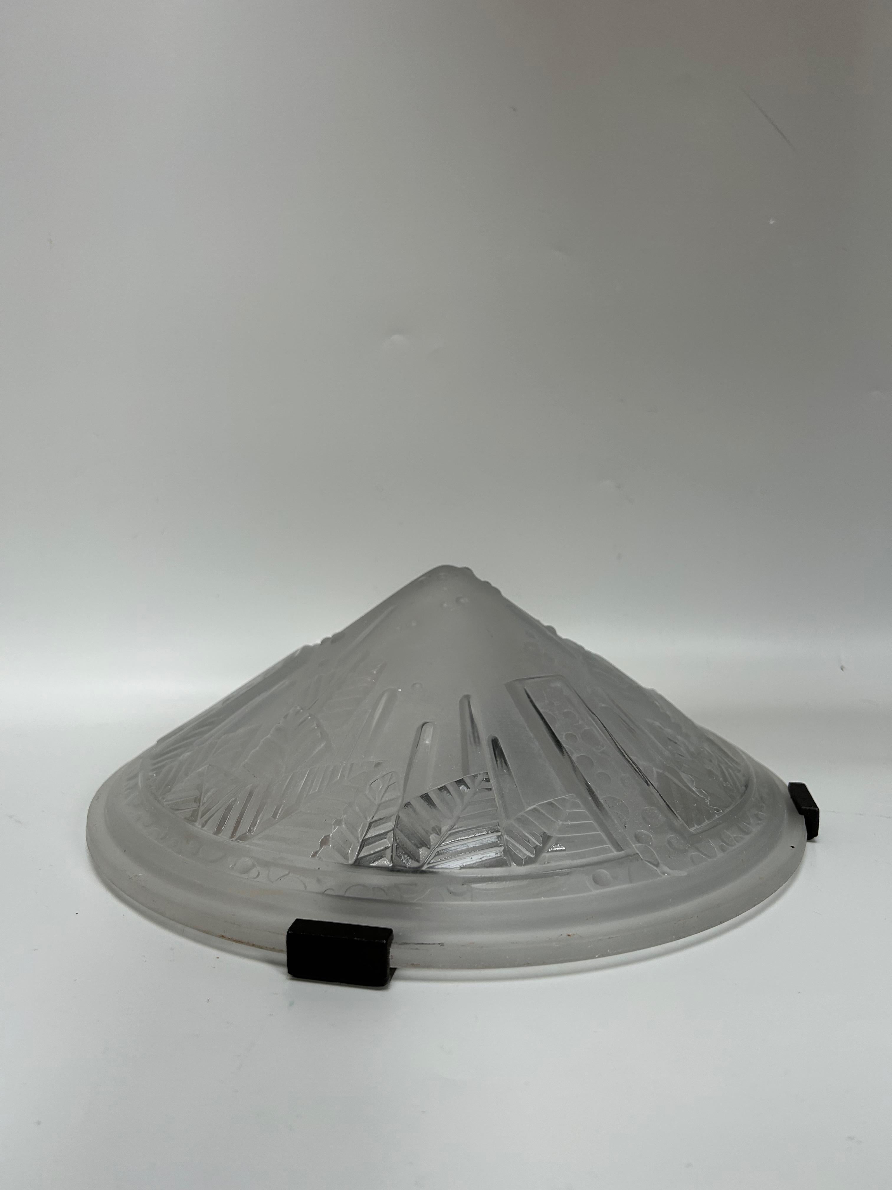 Pareja de apliques Art Déco de Muller Frères Francés en venta